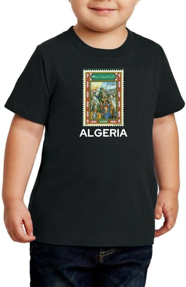 Algeria Kids T-shirts for Boys - Cotton T-Shirts with Round Neck and Short Sleeves Tshirts – Casual Wear Tshirt for Everyday Use,Sports,Playtime