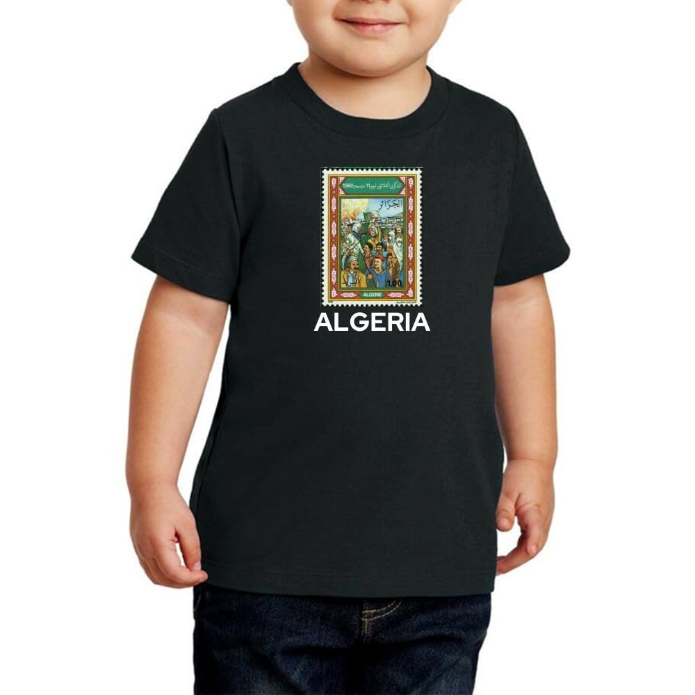 Algeria Kids T-shirts for Boys - Cotton T-Shirts with Round Neck and Short Sleeves Tshirts – Casual Wear Tshirt for Everyday Use,Sports,Playtime