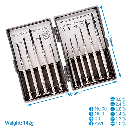 11PCS Mini Precision Screwdriver Set, XAQISHIRE Small Screwdriver Set for Repair Computer, Electronics, Toys, Watch - Image 4