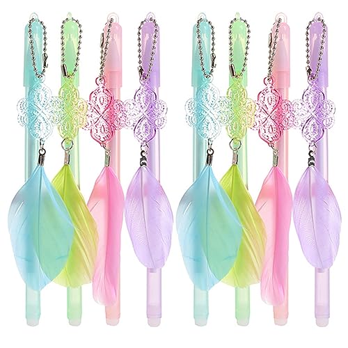 Operitacx Pastell Gelschreiber Set mit Federanhänger