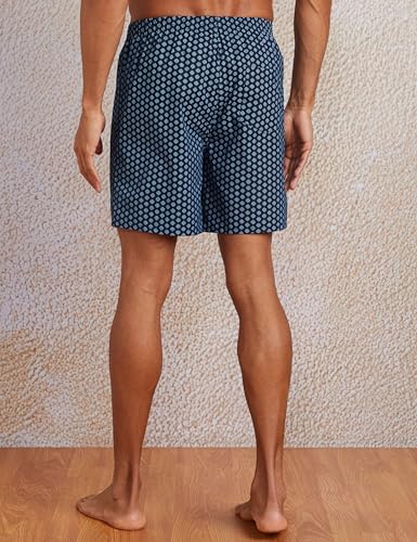 Image of Amazon Brand - Symbol Men's Cotton Printed Boxer Shorts (Combo Pack of 2) Casual | Underwear | Half Pants | Short Pant - Regular Fit with Back Pocket