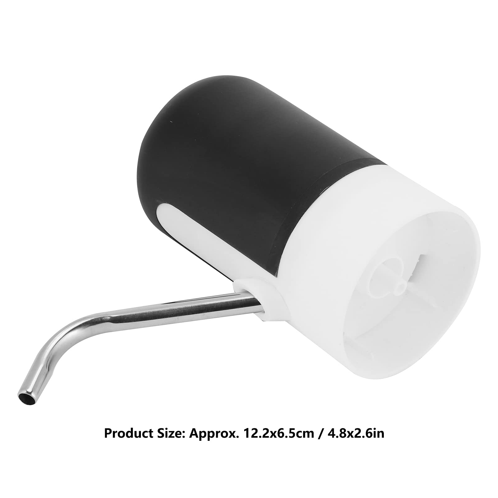 Waterflespomp, 4.5L ~ 18.9L Draagbare Waterfles Dispenser Elektrisch USB Opladen Automatische Drinkwaterpomp voor Keuken Thuiskantoor Camping Picknicks(zwart
