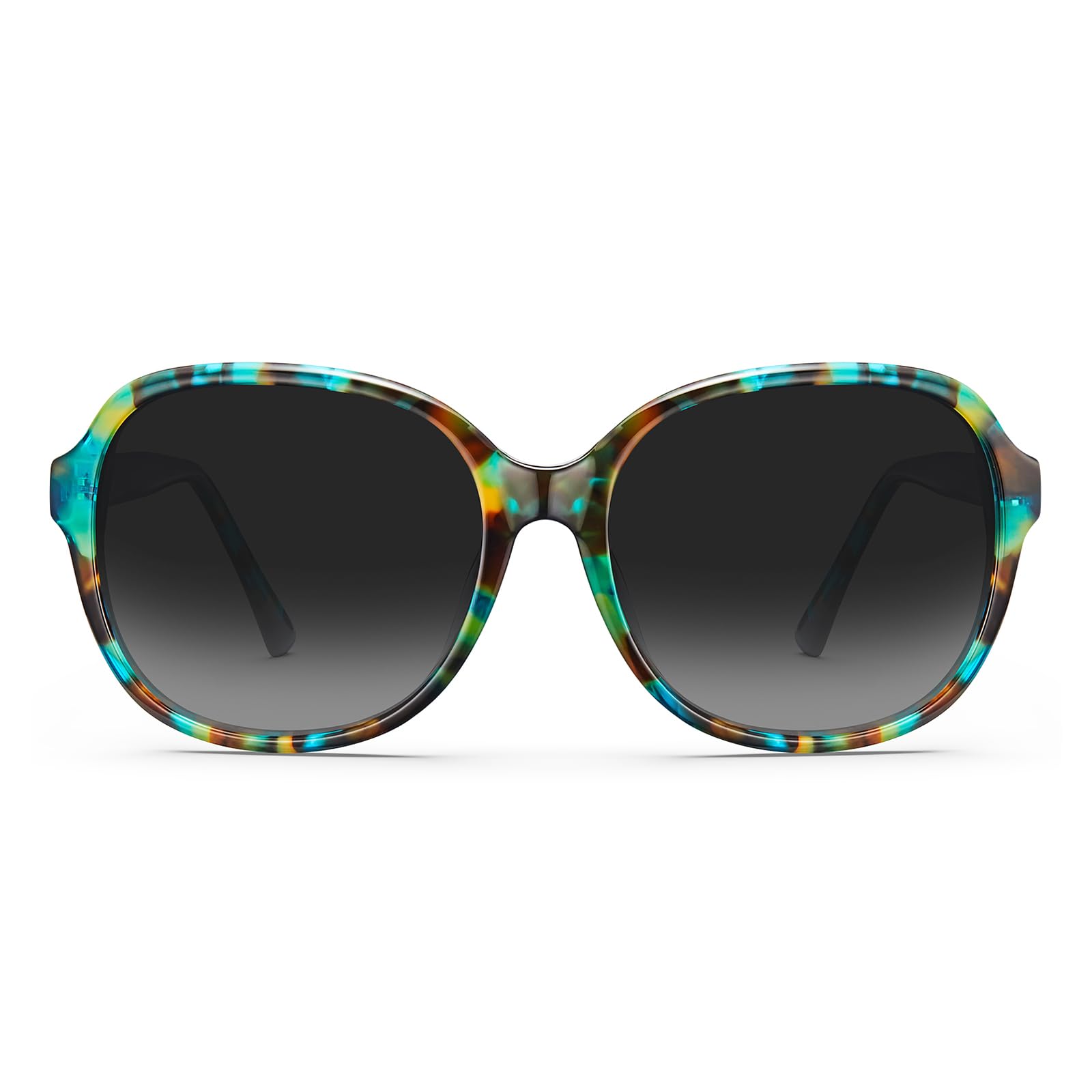 CARFIA Acetate Polarized Sunglasses for Women UV Protection Retro Trendy Big Sunnies CA2024