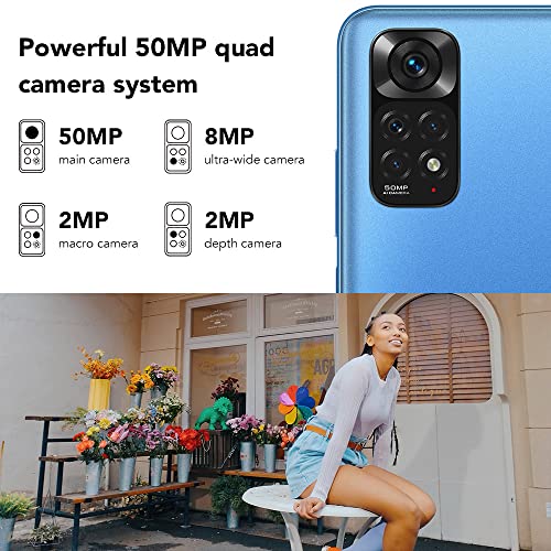 Xiaomi Redmi Note 11 - Smartphone 4GB + 128GB, 6,43" FHD+ DotDisplay, Snapdragon 680, 50 MP Quad-Kamera, Dual-SIM (Twilight Blue) – Bild 4