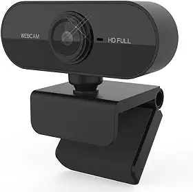 Webcam com microfone, câmera de vídeo 30FPS Full HD 1080p para computadores, PC, laptop, desktop, USB Plug and Play, estudo de conferências, reuniões, chamadas de vídeo, transmissão ao vivo