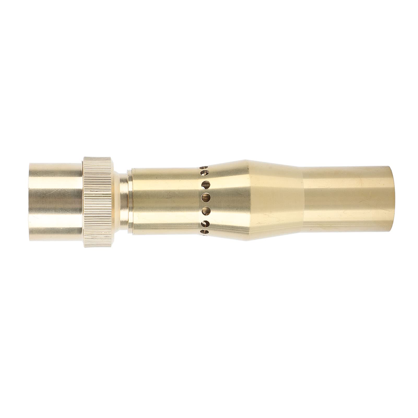 Wakects Boquilla de Fuente Boquilla de Fuente de Agua de Columna de Latón con Rosca Interna y Rótula Ajustable de 15 Grados Rociador Multidireccional para Jardín, Estanque, Parque, Hotel (G1.5in)
