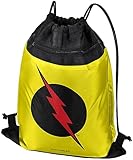 LOGOVISION The Flash Reverse Flash Logo Drawstring Backpack Sports Bag Sackpack 17' x 13', Perfect for Gym, Yoga or Practice
