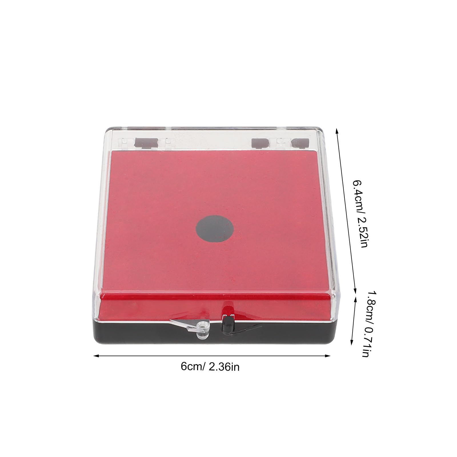 VALICLUD Boîte de Rangement pour Pièces de Monnaie et Rangement Polyvalent avec Doublure en Velours en Plastique Rouge Visibilité Claire Lot de 12pcs pour Exposition à Domicile