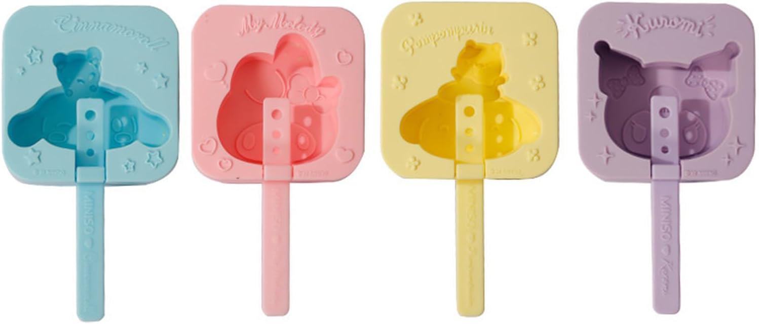 Kitchen Silicone ice Cream Mold, Household Popsicle and Popsicle Mold, Cartoon Cute ice Cream Mold, suit