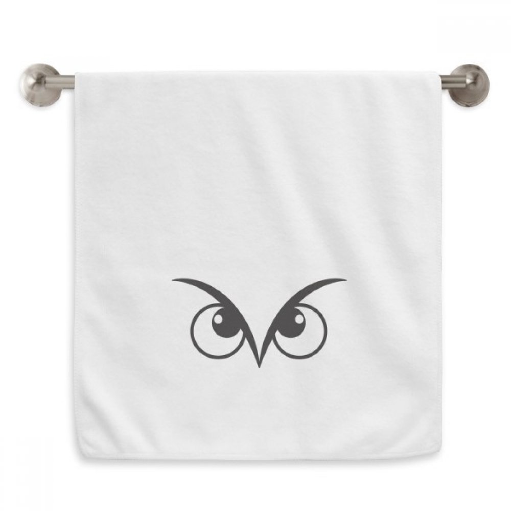 Serviettes débarbouillettes blanches motif diadème noir 13X29 pouces pour visage