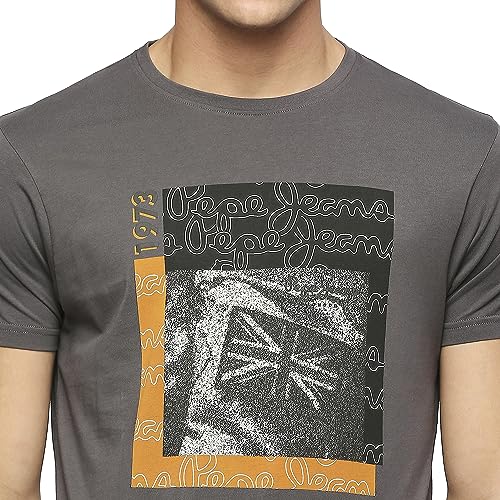Image of Pepe Jeans Men T-Shirt|Cotton|Slim Fit