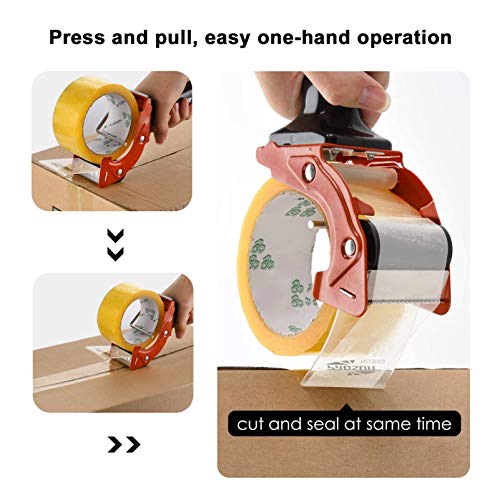 VILLCASE Dispensador de Fita Portátil Embalagem Resistente Cortador de Fita de Vedação para Embalage