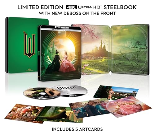 Wicked [4K Ultra HD & Blu-Ray] Limited Edition Steelbook & Artcards [Blu-ray]