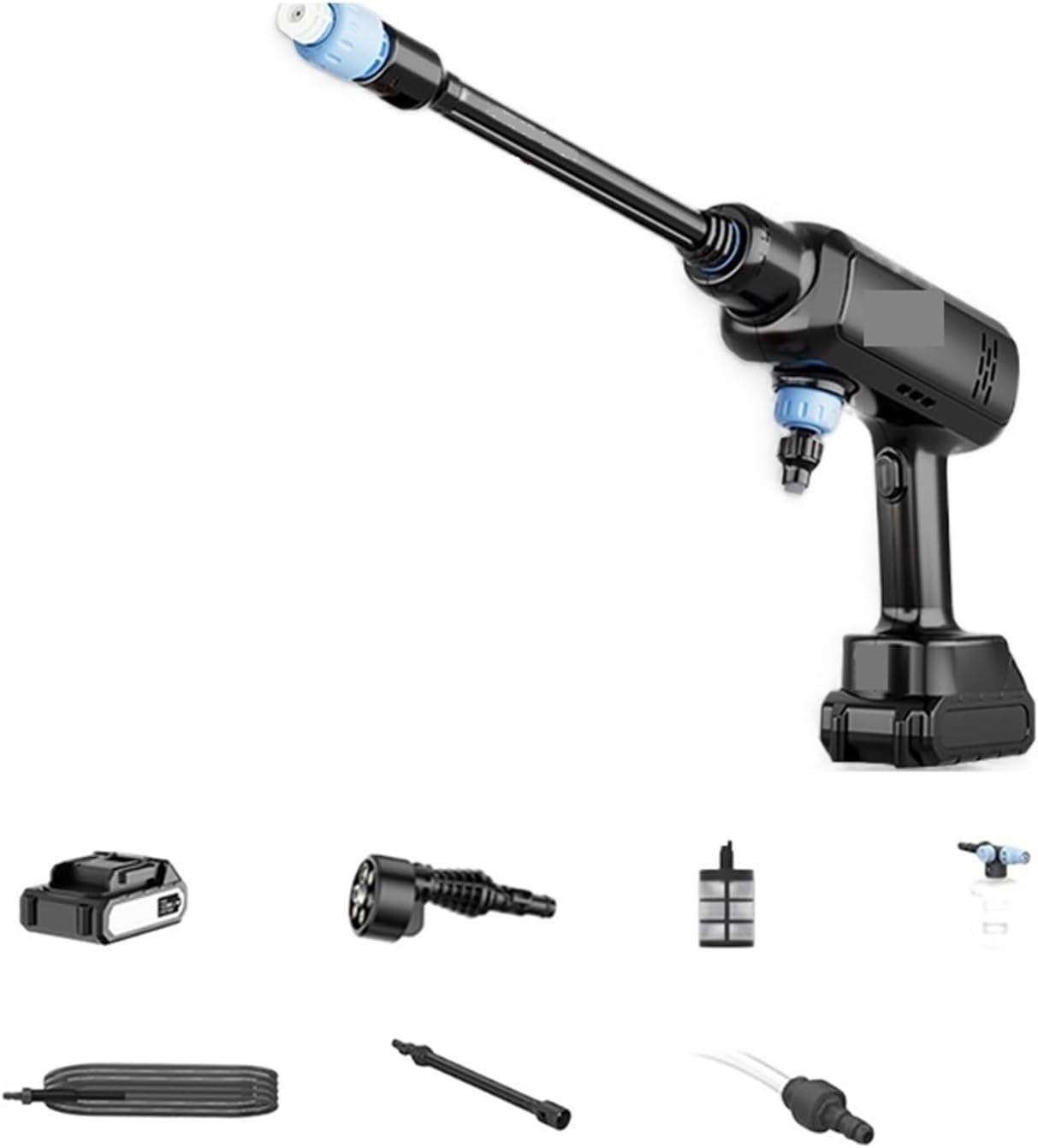 高圧洗浄機 100Bar 高圧コードレス洗車機スプレー水鉄砲 21V 30000mAh バッテリーポータブル洗車洗浄クリーナー洗浄機