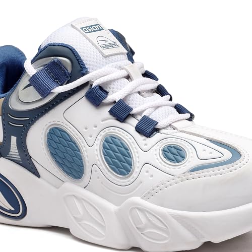 Image of ASIAN Kids VISION-01 Stylish Casual Chunky Sneakers with Laces for Boys, Trendy and Comfortable Shoes Perfect, Walking, and Outdoor Play, Lightweight and Durable Design Suitable for Kids