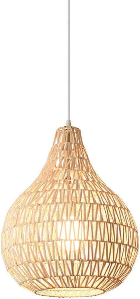 Lampe suspendue en osier pour îlot de cuisine et salle à manger ambiance ferme chaleureuse