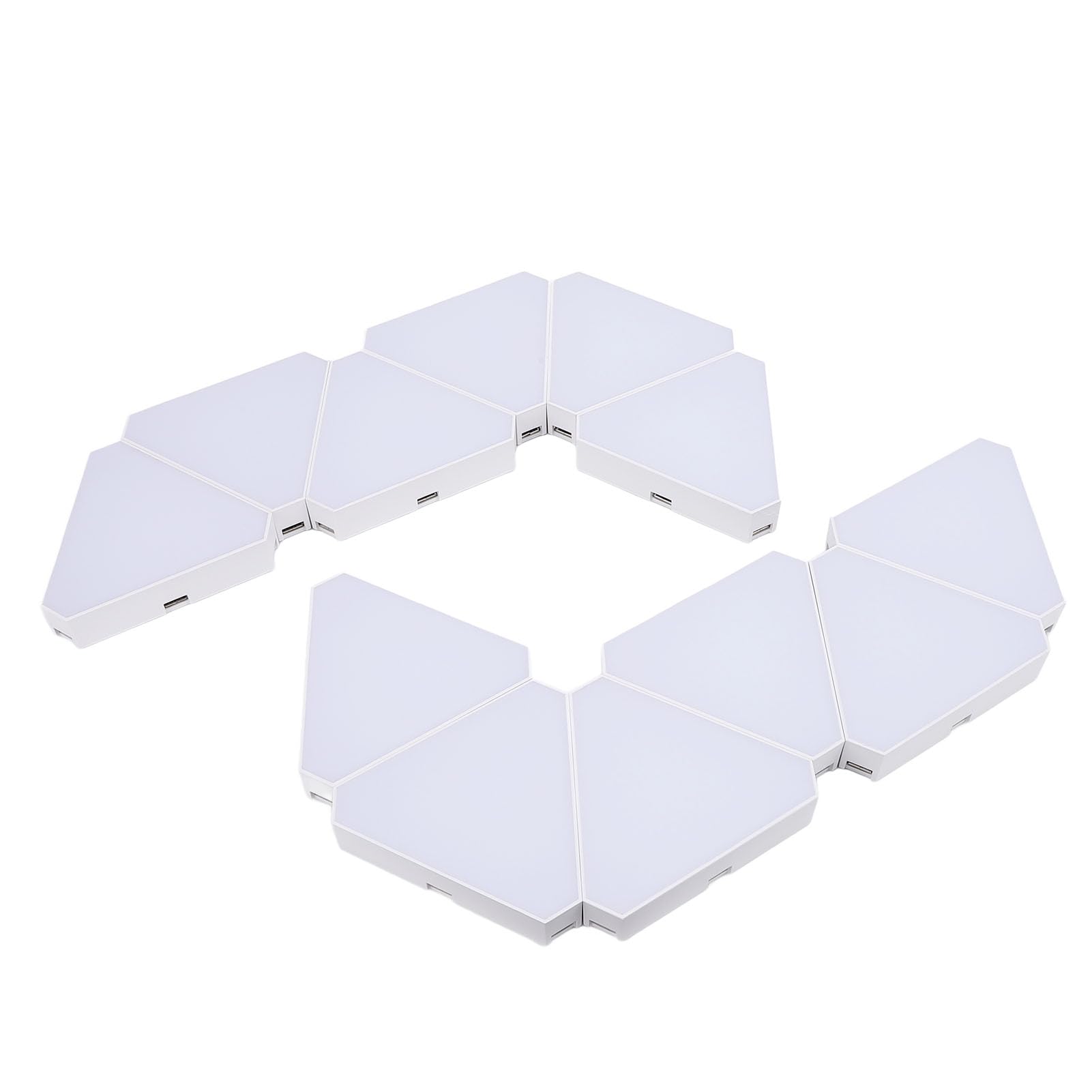 Alomejor Dreieckiges Lichtpanel, RGB-LED-Wandleuchten mit Bluetooth-App-Fernbedienung für die Gaming-Zimmer-Dekoration, 16 Millionen Farben, Musiksynchronisation