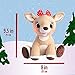 KIDS PREFERRED Rudolph the Red-Nosed Reindeer Light Up Musical Clarice Stuffed, Soft Crinkle, Christmas Holiday Toy, Boys & Girls 0 and up, 9.5 Inches