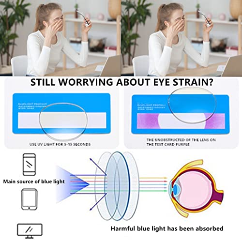 Image of 3 pack Blue Light Blocker Reading Glasses Cat eye Frame Readers Eyeglasses for Women