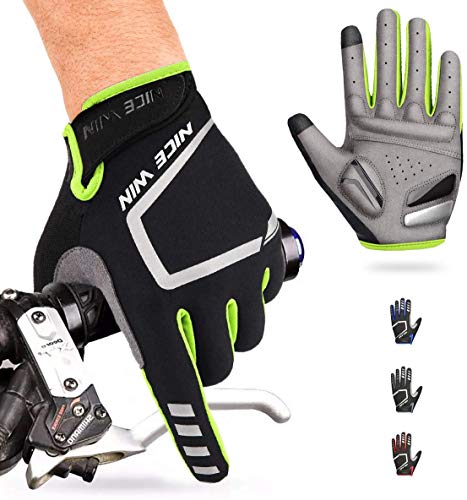 NICEWIN Cycling Gloves Motorcycle Bike Mountain- Road Bicycle Men Women Padded Antiskid Touch