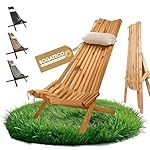 BOGATECO Deckchair aus Holz und Jute