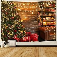 Amazon.co.jp: [dhiuebc] タペストリー クリスマス B200*150cm 壁掛け