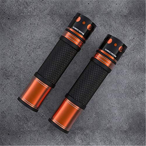 Poignées de moto orange 22mm idéales pour vos balades urbaines
