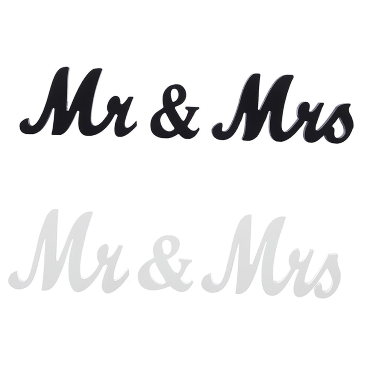 Plaque Decorativa Legno Mr Mrs Per Matrimonio Lettera Decorativa Bianca Per Parete e Tavolo Stabile e Resistente Per Nuove Case e Eventi Speciali