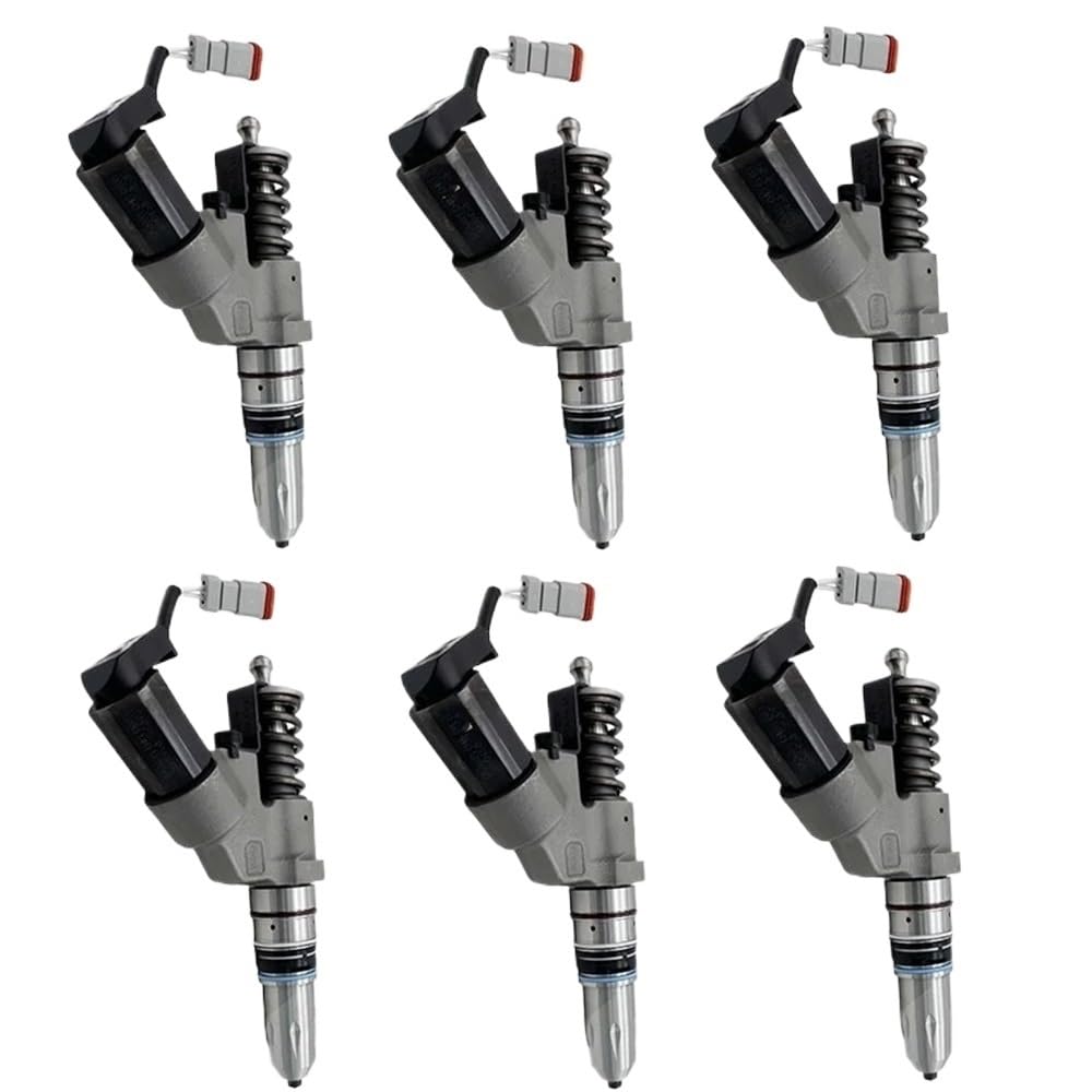 Fqqkma One Color Fuel Injectors 6Pcs Diesel Fuel Injector 3411756Rx For M11 For Ism For Ism11 For Qsm For Qsm11 Cm570 Cm870 Cm876 M103 Engine