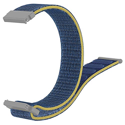 Image of ACM Watch Strap Nylon Soft Loop 20mm Compatible with Huami Amazfit Gts 2 Mini Smartwatch Sports Band Blue