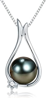 Birthday Gifts for Wife Necklace for Women Tahitian Black Pearl Necklace Valentine's Christmas Day Mothers Day Build Your Mom Wife Girlfriend Best Gifts for Women