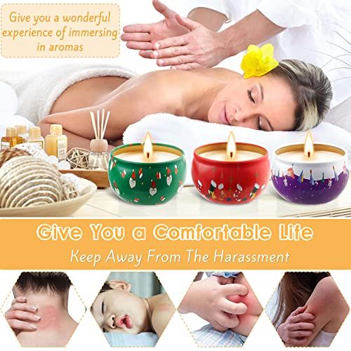 Tonsooze Scented Candle Gift Set, 12-delige kerstkaars set, natuurlijke soy wax aromatherapie kaarsen Christmas Candle Set Aroma Kaarsen voor Kerstmis, verjaardag, Valentijnsdag, bad, yoga - Image 7