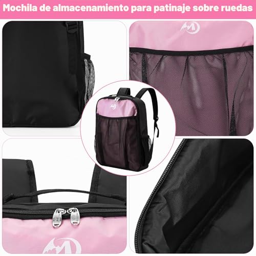 Miniatura 3 de Fadcaer Mochila Para Patinaje Sobre Hielo, Hombro Y Asa Superior, Transpirable, Bolsa De Zapatos Para Patinaje En Línea, Bolsa De Almacenamiento De Patines, Zapatos, Botas, Unisex Para Niños