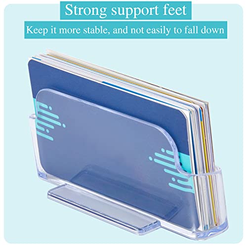 Thenshop 64 Pack Business Card Holder Desktop Business Card Stand Acrylic Card Holder Clear Postcard Holder Business Card Display Holder For Home Office Desk Table #TOP3