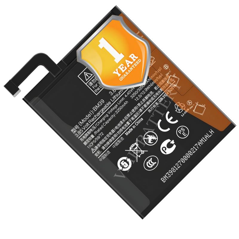 Image of Original BM39 Battery Compatible for Xiaomi Mi 6 (MCE16) - (3350mAh) - 1 Year Warranty K7