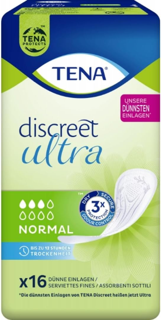 Pufai Discreet Ultra Normal Einlagen Pads Damenbinden 16 STÜCK, 5 Packungen