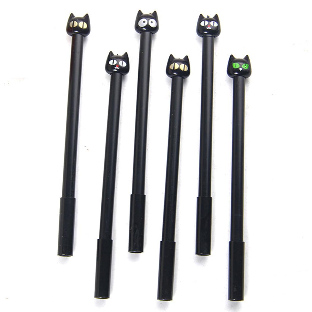 Ranvi Cute Animal Shapes Gel Ink Pens Student Stationery Office Supplies 4 Style -Cat(16 Pieces) - Image 2