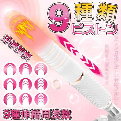 Giftoyou アナルバイブ ディルド 男性 前立腺 人外ディルド あなるバイブ ピストンバイブ 「タコの唇!3種伸縮+9種振動+快速加熱！」触手系 アナル拡張 前立腺開発 Gスポット刺激 凹凸あり 柔らかいシリコン 固定吸盤付き 中級者向け 男女兼用 遠隔操作 USB充電 静音 防水 大人のおもちゃ (B) - 画像2