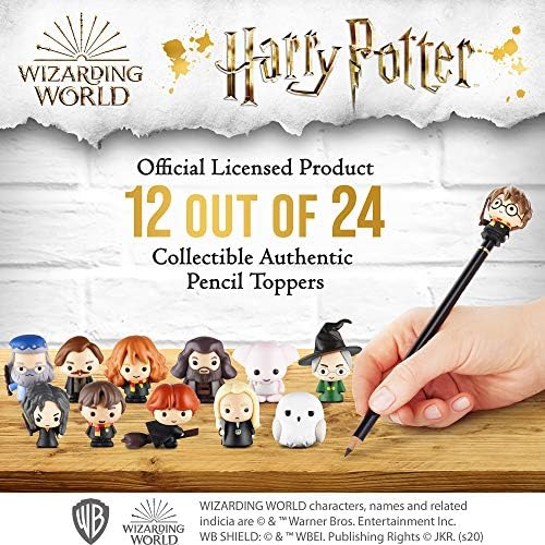 PMI Harry Potter Pencil Toppers, Gifts, Toys, Collectibles  Harry Potter Figures for Writing, Party Decor  with Harry Potter Famous Characters and More, 2.4 in., Soft PVC (Deluxe - A)