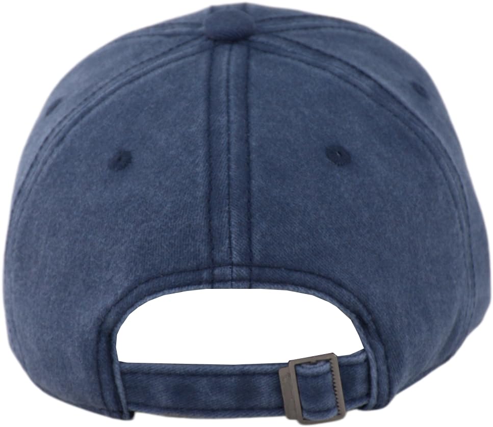 Image of TSSGBL Vintage Cotton Washed Baseball Cap S to XXL Unstructured Low Profile Adjustable Distressed Dad Hat for Men Women
