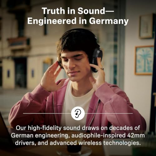 Image of Sennheiser Momentum 5 Wireless Headphones, ANC, 57 Hr Battery, Black