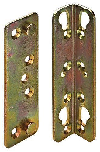 Hafele America 271.09.930 Tommo Bed Fitting 120 mm Yellow Galvanized