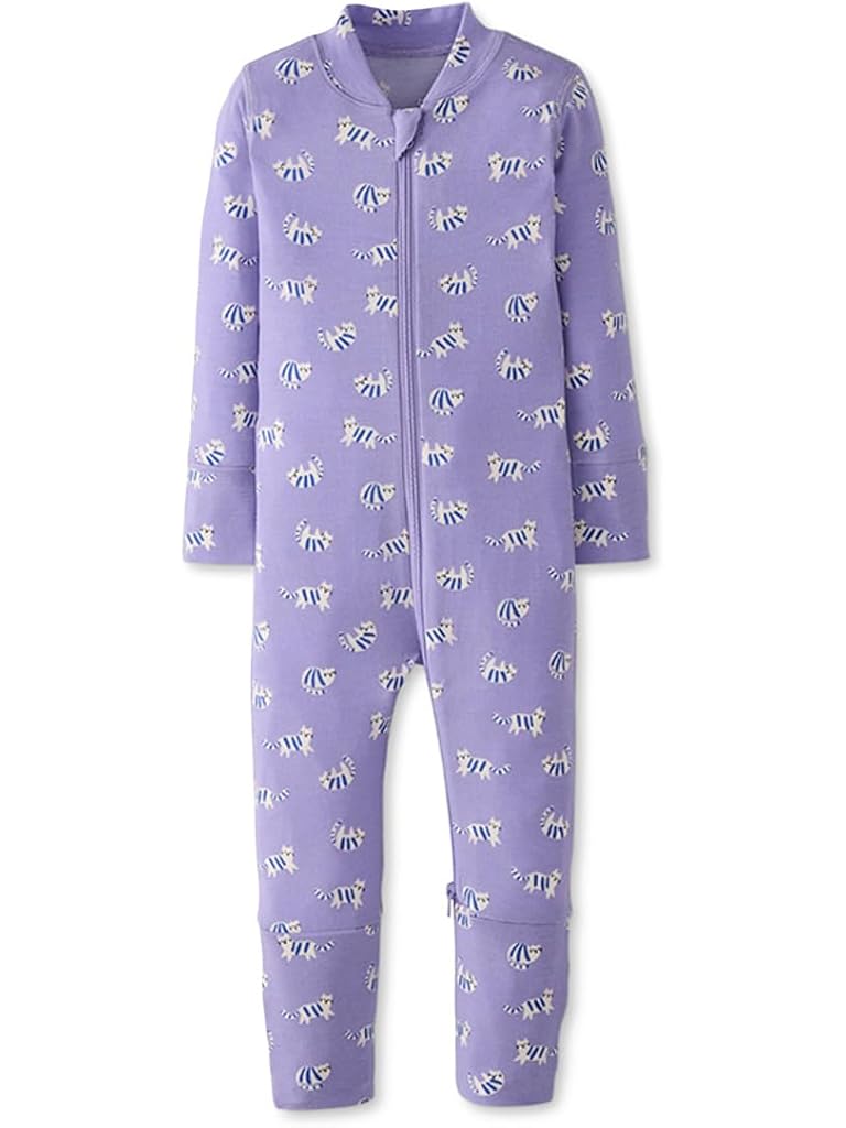 Purple Hanna Andersson 2-Way Zip Sleeper in HannaSoft™ (Infant/Toddler)