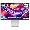 LG 32U990A-S Monitor profesional Ultrafino 6K (6144 x 3456) Nano IPS Negro Thunderbolt 5 de 32 pulgadas, 60Hz, DisplayHDR 600, altavoces, HDMI 2.1, DisplayPort 2.1, USB-C, soporte de inclinación