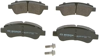 Bosch BP318 - Plaquettes de Frein Avant pour Voiture - Qualité Bosch - Réduction du Bruit et de la Poussière - Certifié ECE-R90 - Sans Cuivre - Jeu de 4 Plaquettes - Avec Accessoires