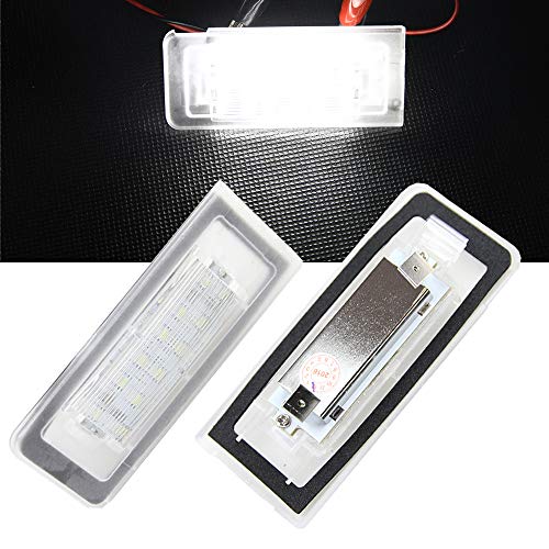 Nslumo Tt Led License Plate Lights Rear Tag Oem Replacement Number Lamp Assembly For Aud Tt 8N 1999-2006 White Xenon Light Bulbs #TOP4
