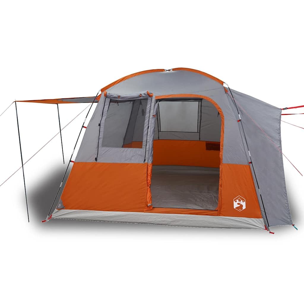 Tenda per auto per 4 persone, colore grigio, arancione, impermeabile, con collegamento di alimentazione, per avventure all'aperto