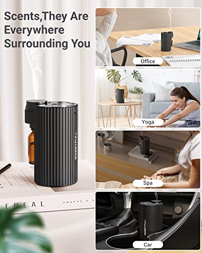 Sweetfull Essential Oil Diffusers Smart Tech Waterless Nebulizer Rechargeble Battery Powered Portable For Home Car Office #TOP3