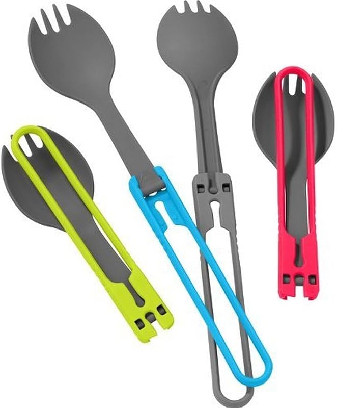4-Piece Folding Camping Spork Set