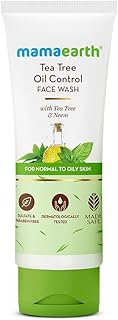 Mamaearth Tea Tree Pimple Control Face Wash with Tea Tree &amp; Salicylic for Oily &amp; Acne-Prone Skin - 100 ml | Controls Oil t...